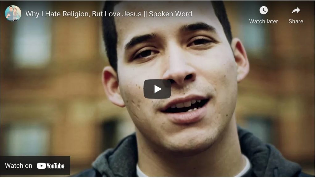 why i hate religion but love jesus spoken word
